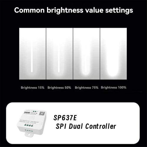 Contrôleur double SPI DC5-24 V And-SP637E avec télécommande 1