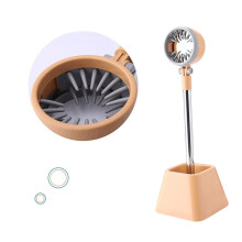 Pet Hair Dryer Stand with Rotating Compact Design for Easy Storage and Hands-Free Grooming in Yellow Color
