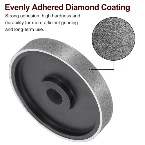 Meule diamantée pour bijoux lapidaires, 6 pouces, grain 100 2