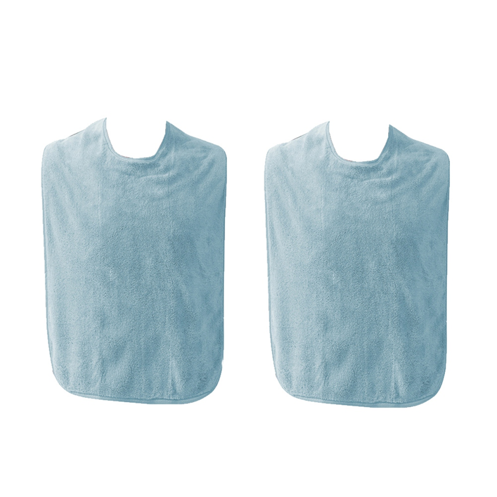 Adult Bibs for Men and Women , Reusable Terry Bibs for Elderly Senior