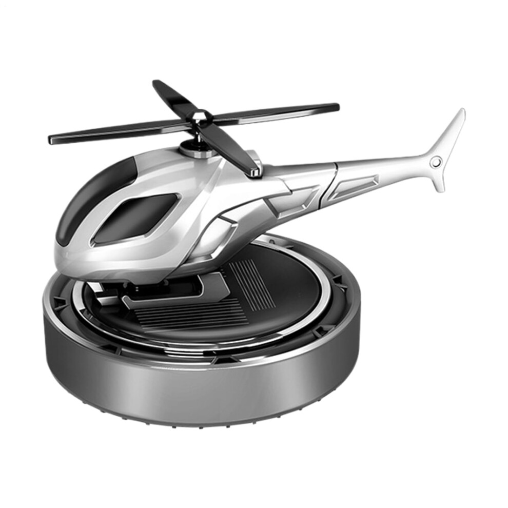 Automotive Air Fresheners Solar Helicopter Dashboard Diffuser Natural Odor Eliminator Perfume Scent For Travel Gym Pet 1 Count Silver 6038364082176
