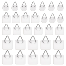 Pacote com 30 ganchos adesivos para pendurar quadros