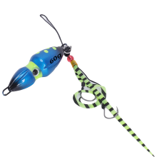 Gourd Slider Jig Isca de Jigging para Água Salgada Luminosa Azul