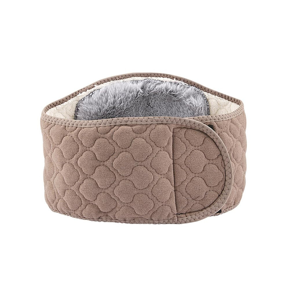 Brown Back Support Belt With Thermal Warmth, Breathable Lumbar Support For Men And Women, Size L, Kidney Brace For Pain Relief