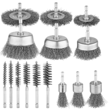 15Pcs Carbon Steel Wire Wheel Brush,Cup Brush,Wheel Brush