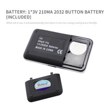 200g Digitale Taschenwaage mit LCD-Anzeige, 0,01g Präzision, tragbar, schwarz