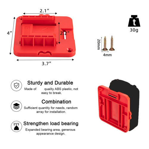 Battery Holder Compatible for -20v Battery, with 20 Screws 2