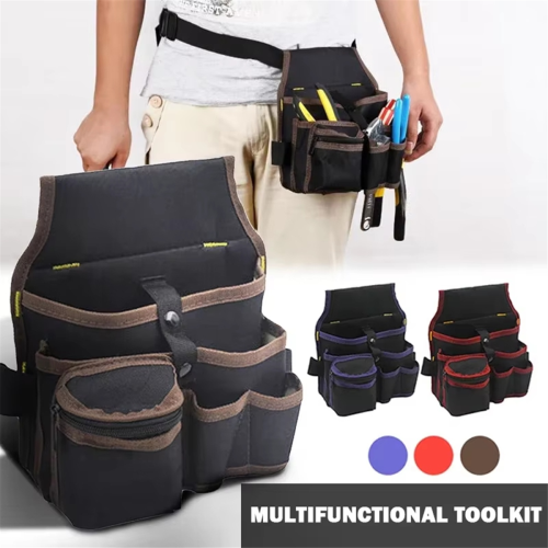 Multifunctional Tool Storage Bag Pouch Belt Electrician Toolkit,C 1