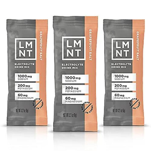 LMNT Keto Electrolyte Drink Mix Grapefruit Salt 30 Stick Packs 1