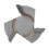 T Type Router Bit 45# Carbon Steel 3-Flute with 13