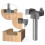 T Type Router Bit 45# Carbon Steel 3-Flute with 12