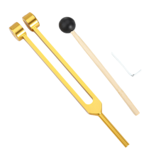 Set di diapason Healing Chakra 128 Hz Sound Therapy Gold