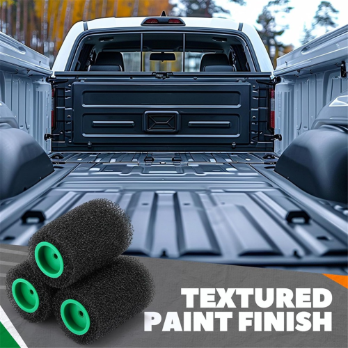 Verfrollerset met structuur, 4 inch bedliner-rollerhoezen met frame 1