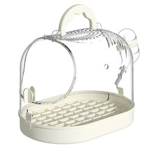 Small Bird Parrots Carriers Bag Easy Carry Outdoor Travel Cage for Kids White Clear Design Lightweight Box
