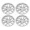 4PCS 18in Wheel Hub Cap Full Wrapping Wheel Hub 8