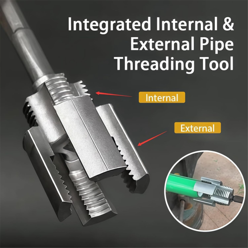Integrated Internal & External Pipe Threading Tool, 3/4inch 1