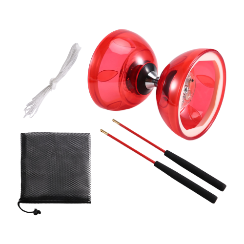 Σετ κινέζικου γιογιό LED Diabolo με πολύχρωμα φώτα για παιδιά 2
