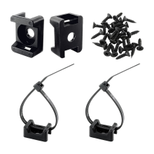 Kit de base para suporte de abraçadeiras tipo sela com furo para parafuso