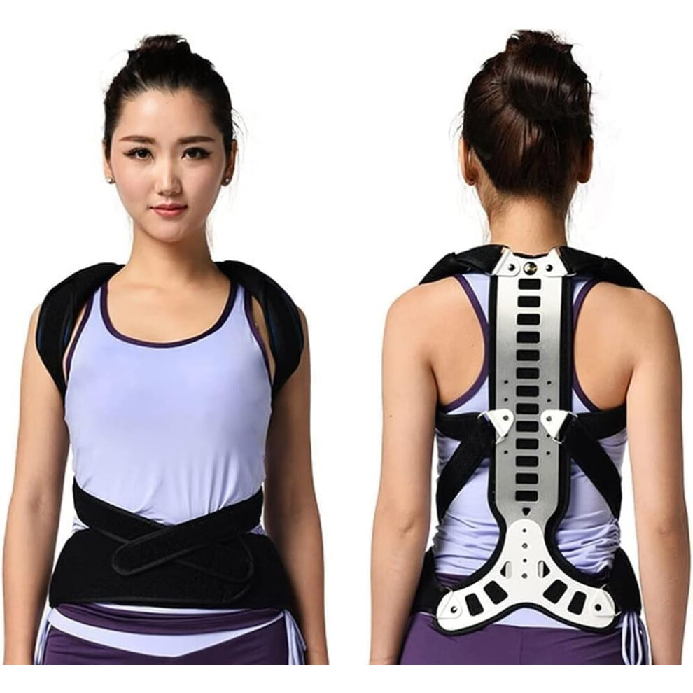 Posture Corrector Adjustable Back Brace for Men and Women, Medium Thoracic Spinal Support Vest for Posture Correction