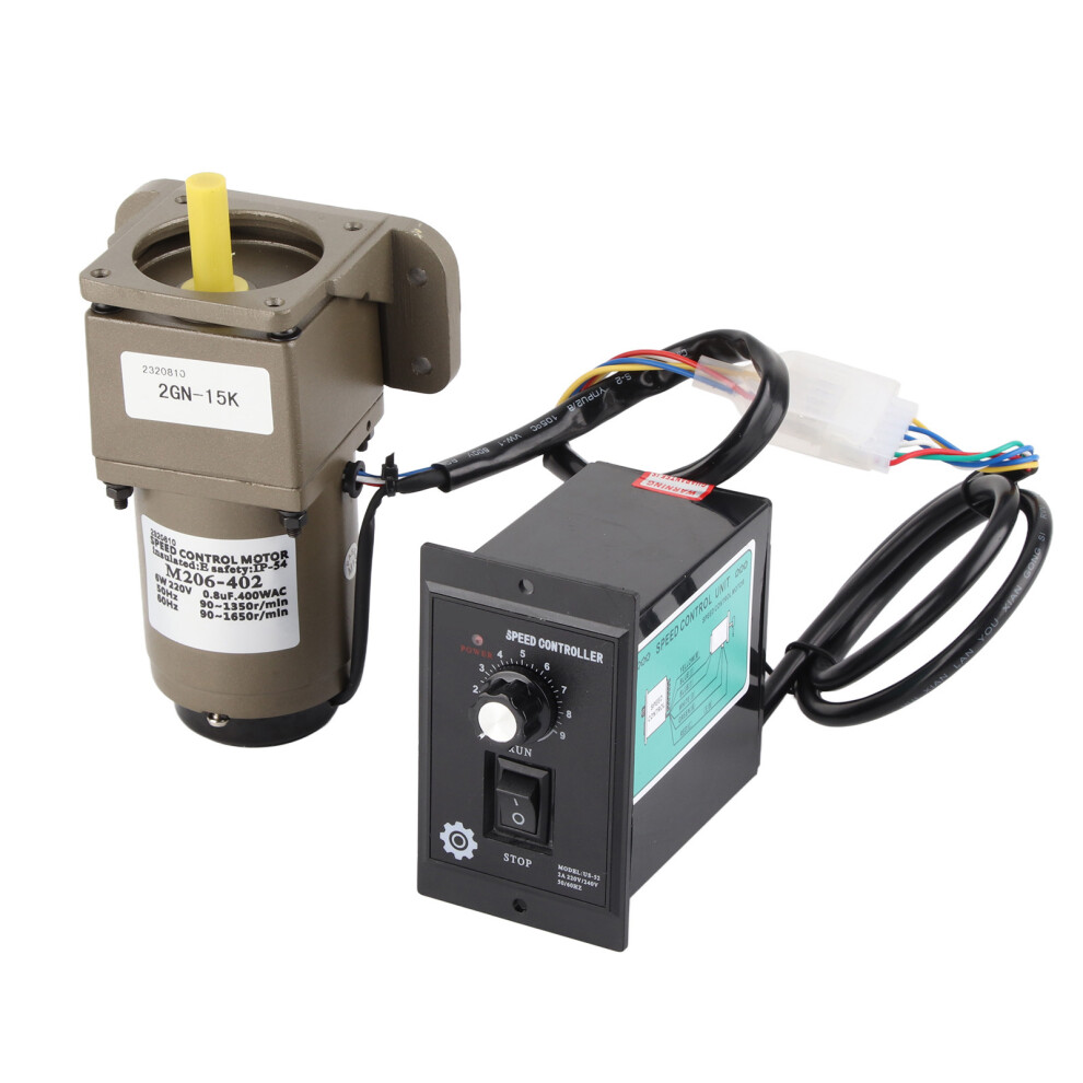 AC 220V 6W Single Phase Asynchronous Gear Motor