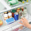 Turntable for Refrigerator - Clear Square Fridge Organizer, 1 Pack, Pantry Storage Solution, Durable Plastic 4