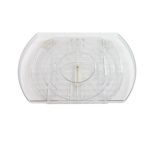 Turntable for Refrigerator - Clear Square Fridge Organizer, 1 Pack, Pantry Storage Solution, Durable Plastic