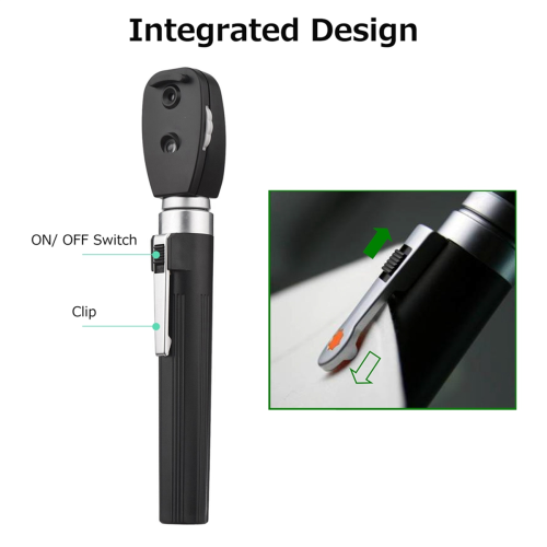 Ophtalmoscope direct 5 ouvertures différentes professionnel portable 2