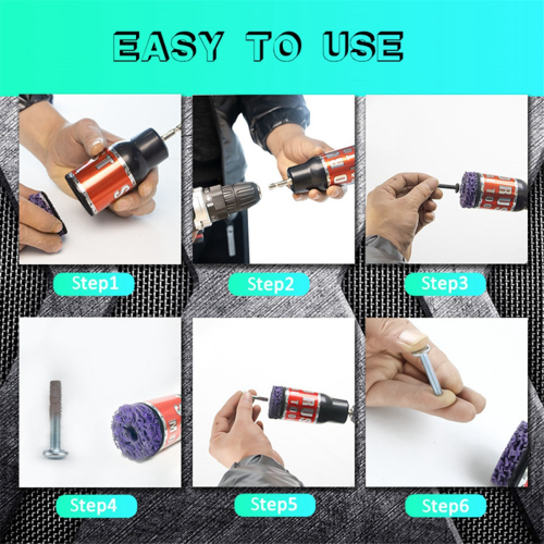 Metal Scale Remover Tool Stud Rust Removal Tool Wheel Hub Cleaner 1