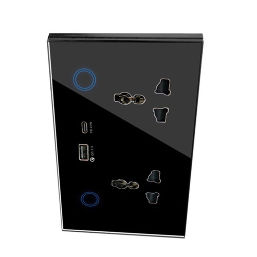 Tuya WIFI Smart Wall Socket with USB Type-C UK Smart Plug UK plug A 2