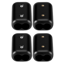 4 peças braçadeiras de corda dupla reutilizáveis braçadeira de corda conector de cabo de 1/2 pol.