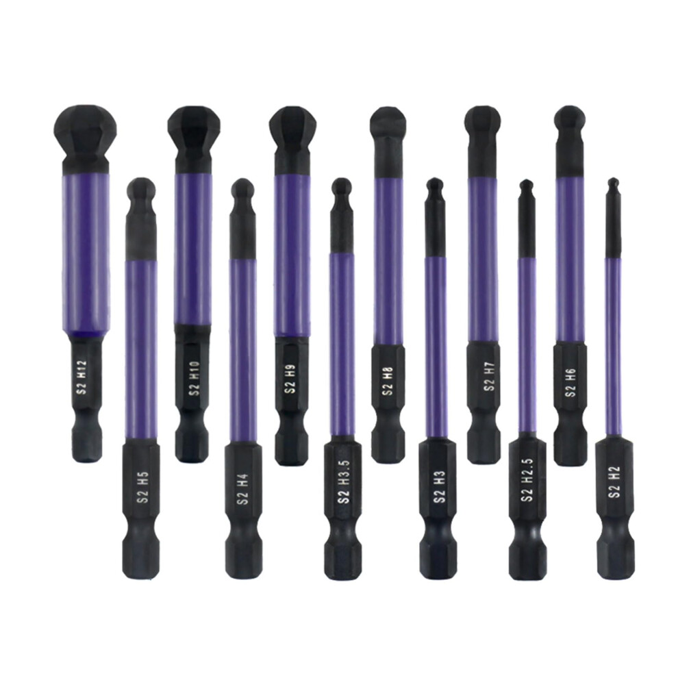 12Pcs Allen Wrench Drill Bit Set Hexagonal Steel Screwdriver Bits For Assembling Accessories Compatible With Power Tools 6447073410741