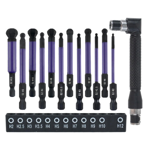 12Pcs Allen Wrench Drill Bit Set Hexagonal Steel Screwdriver Bits for Assembling Accessories Compatible with Power Tools 1