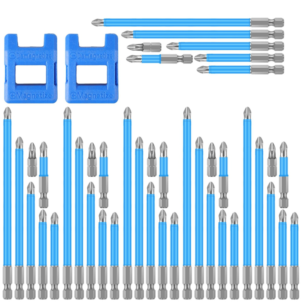 42Pcs Magnetic Screwdriver Bit Set,1/4 In Hex Shank Impact Driver Bit 4713648015812