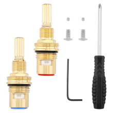 Brass 1-001 & Brass 1-002 Ceramic Valve Cartridges Set