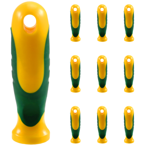 10Pcs Rubber File Handle Rectangular Hole Ergonomic Handles 2
