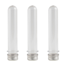 20 tubos de ensayo transparentes de 40 ml con tapas, tubos de almacenamiento de plástico