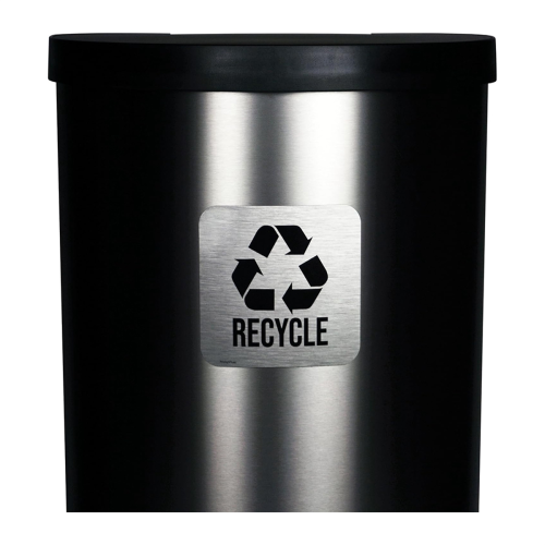Indoor Trash and Recycle Combo for Garbage Can Logo Symbol 2