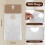 Pacote com 500 sacos transparentes para pendurar na porta, 6 polegadas x 12 polegadas 2