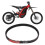 Motorcycle Drive Belt Rubber Stable Performance 11