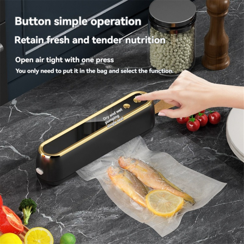 Wireless Vacuum Sealer Small Portable Vacuum Packaging Machine Black 2