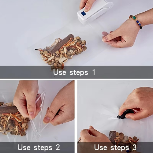 Mini Portable Sealing Machine,Multi-Function Plastic Bag Sealer 2