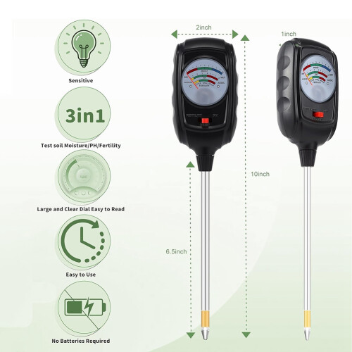 Soil Test Kit, Soil Moisture Meter/Soil Ph Meter 2