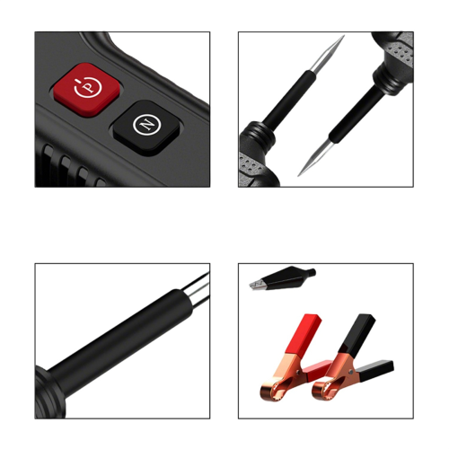 Electrical System Tester LCD Display Resistance Voltage Tester 5V-40V 1