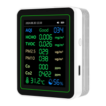 Detector de calitate a aerului 12 în 1 Tester de calitate a aerului Temperatură Alb