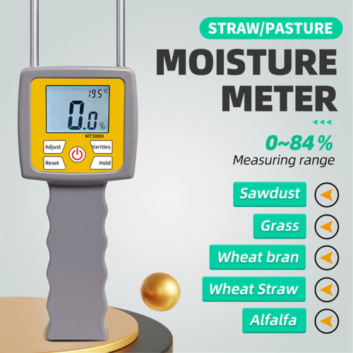 MT300H Hay Moisture Meter LCD Digital Display Humidity Detector 2