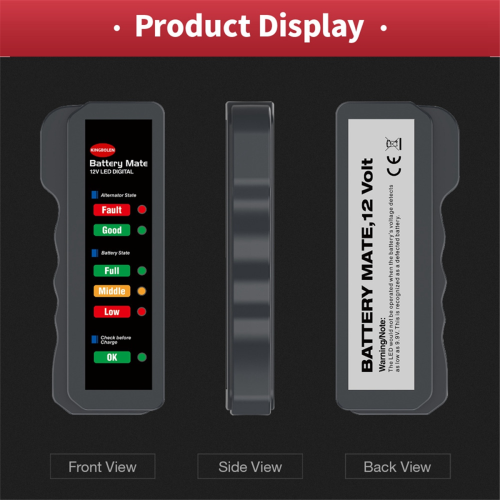 12V Car Battery Tester Alternator Tester,Battery Checker Analyzer 1