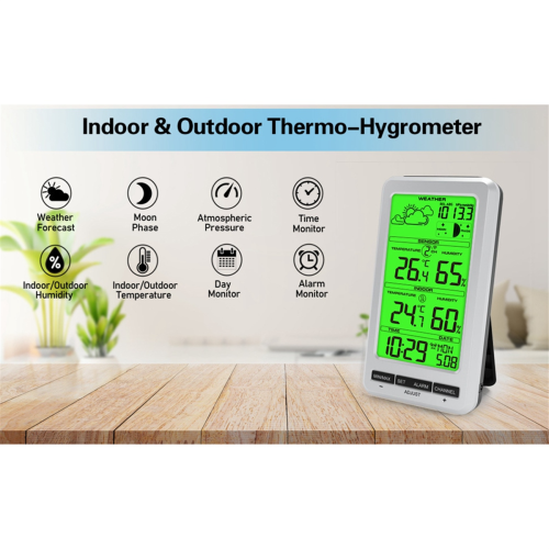 Weerstation Thermometer Digitale Temperatuur Vochtigheidsmonitor 1