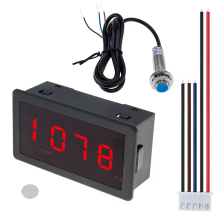 Drehzahlmesser, 4 digitale LED-Anzeigen, Drehzahlmesser für Motor