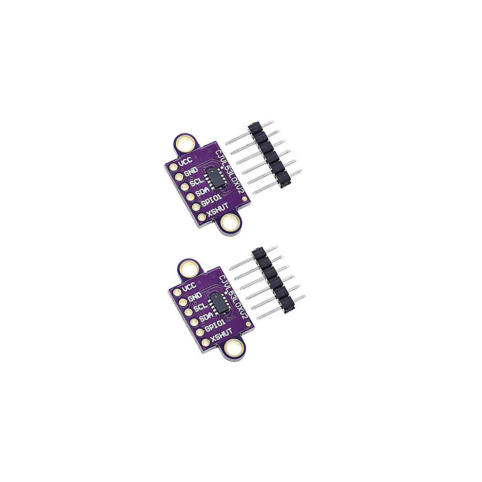 Vl53l0x Ranging Sensor Breakout Module I2c Iic 940 Nm Tof Distance Sensor Pack Of 2 For Robotics And Automation 6038364084019