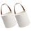 2pcs Wall Mounted Baskets Wicker Storage Baskets 1